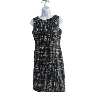 NWOT Michael‎ Kors Black/Tan Sleeveless Career Sheath Dress Size 2